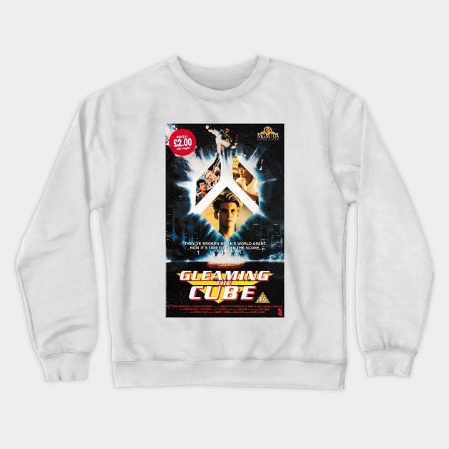Gleaming The Cube Crewneck Sweatshirt by VHS Retro T-Shirts